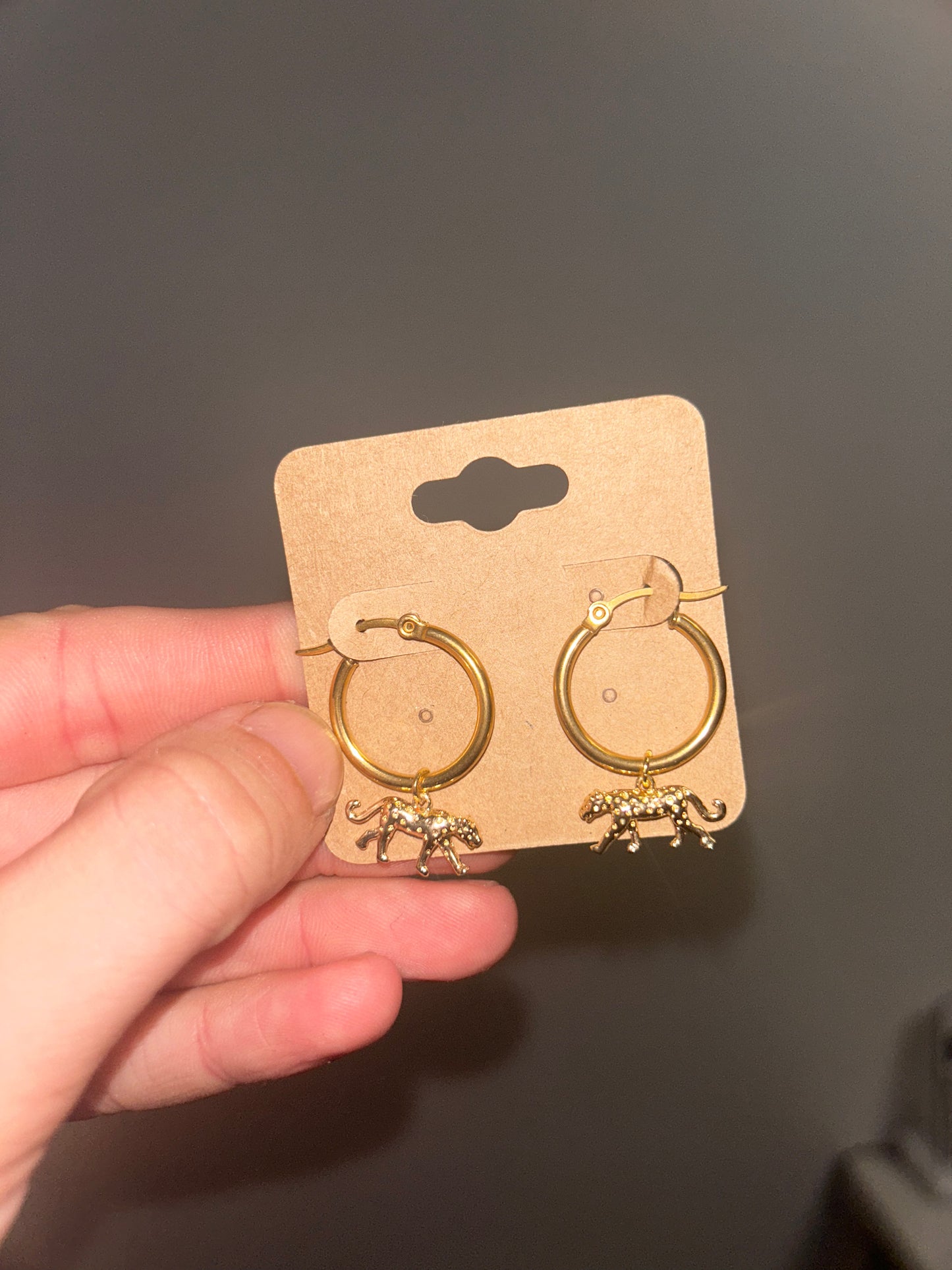 Jaguar Charm Earrings