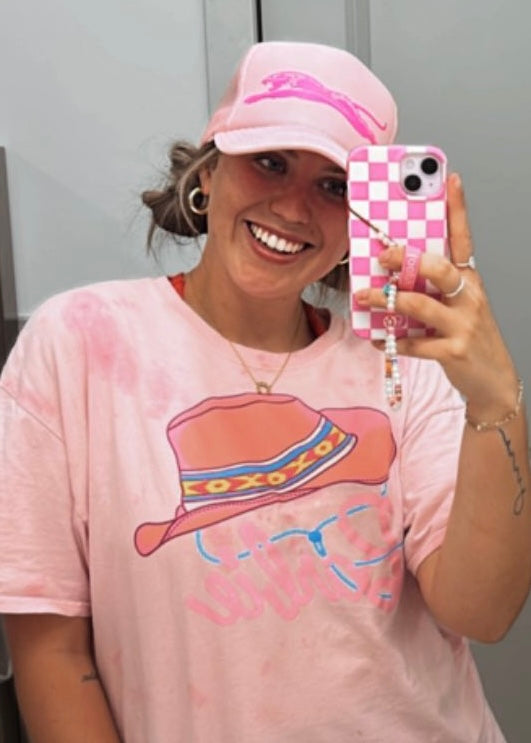 Pink on Pink Vintage Jags Trucker