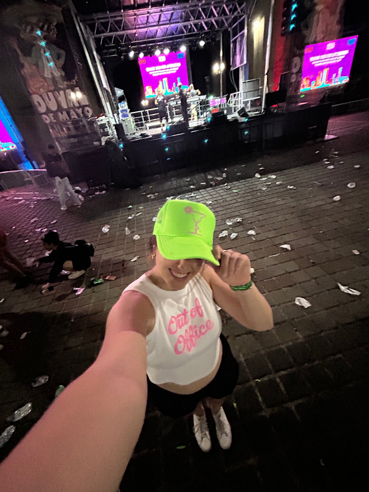 Pink Out of Office Crop Top