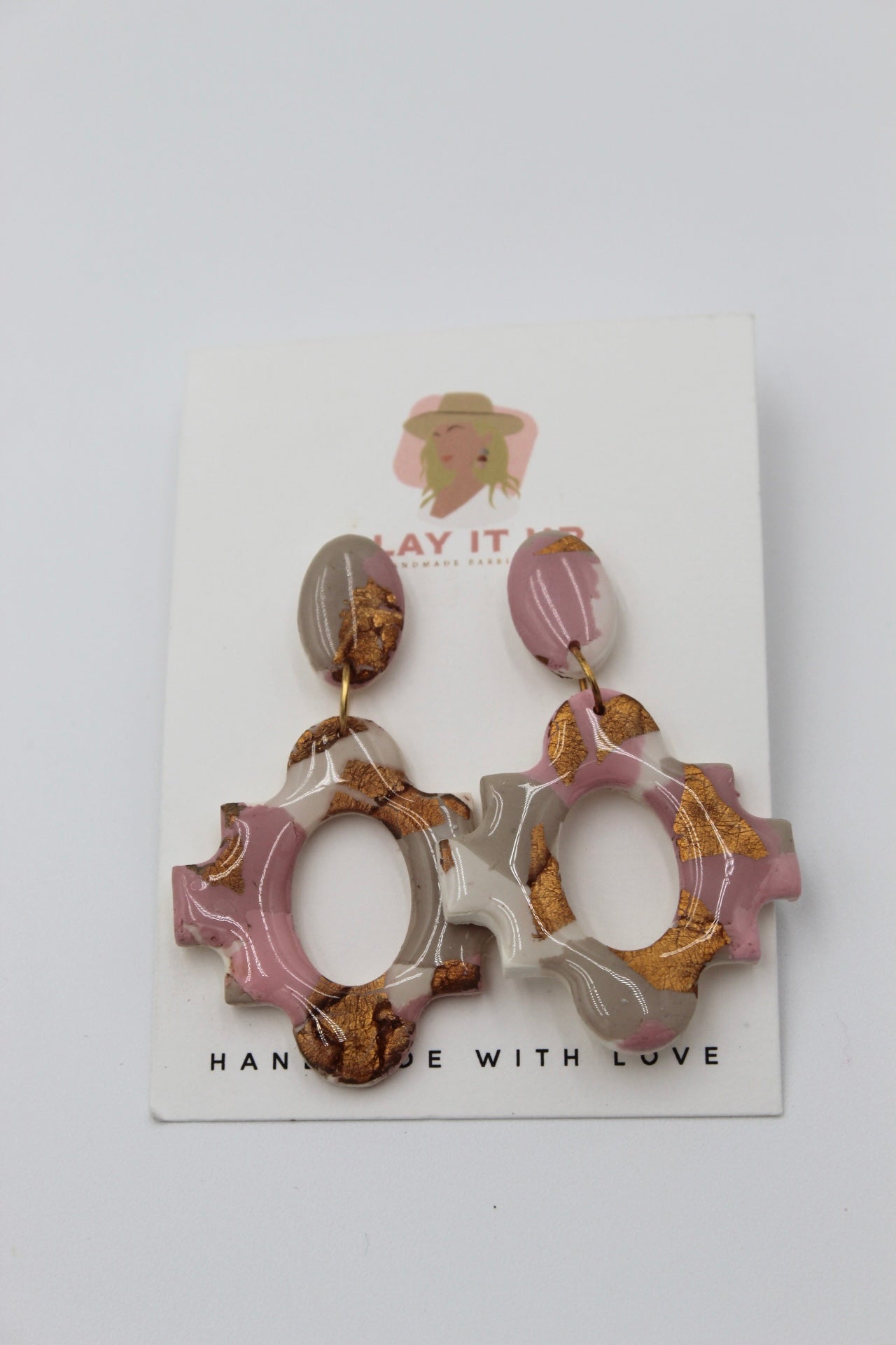 Clay It Up Custom Vday Earrings