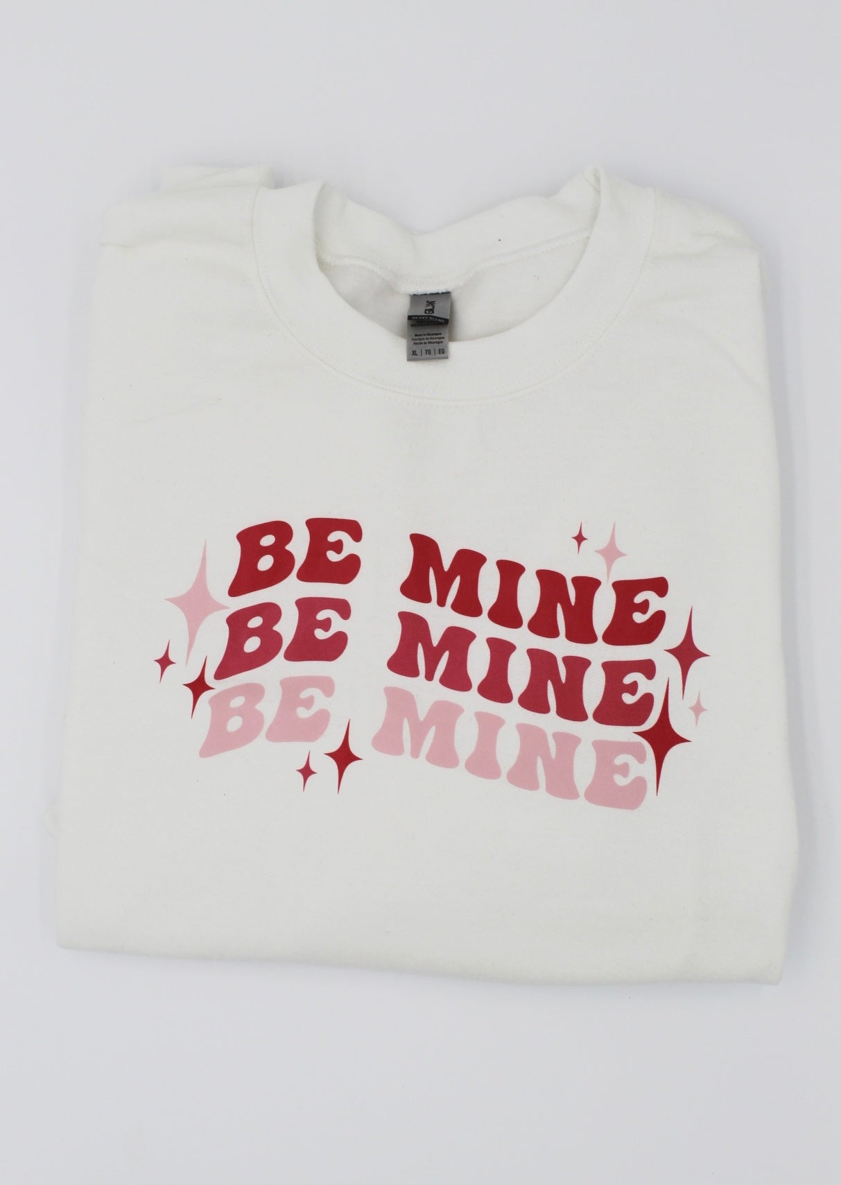 Be Mine White Crewneck