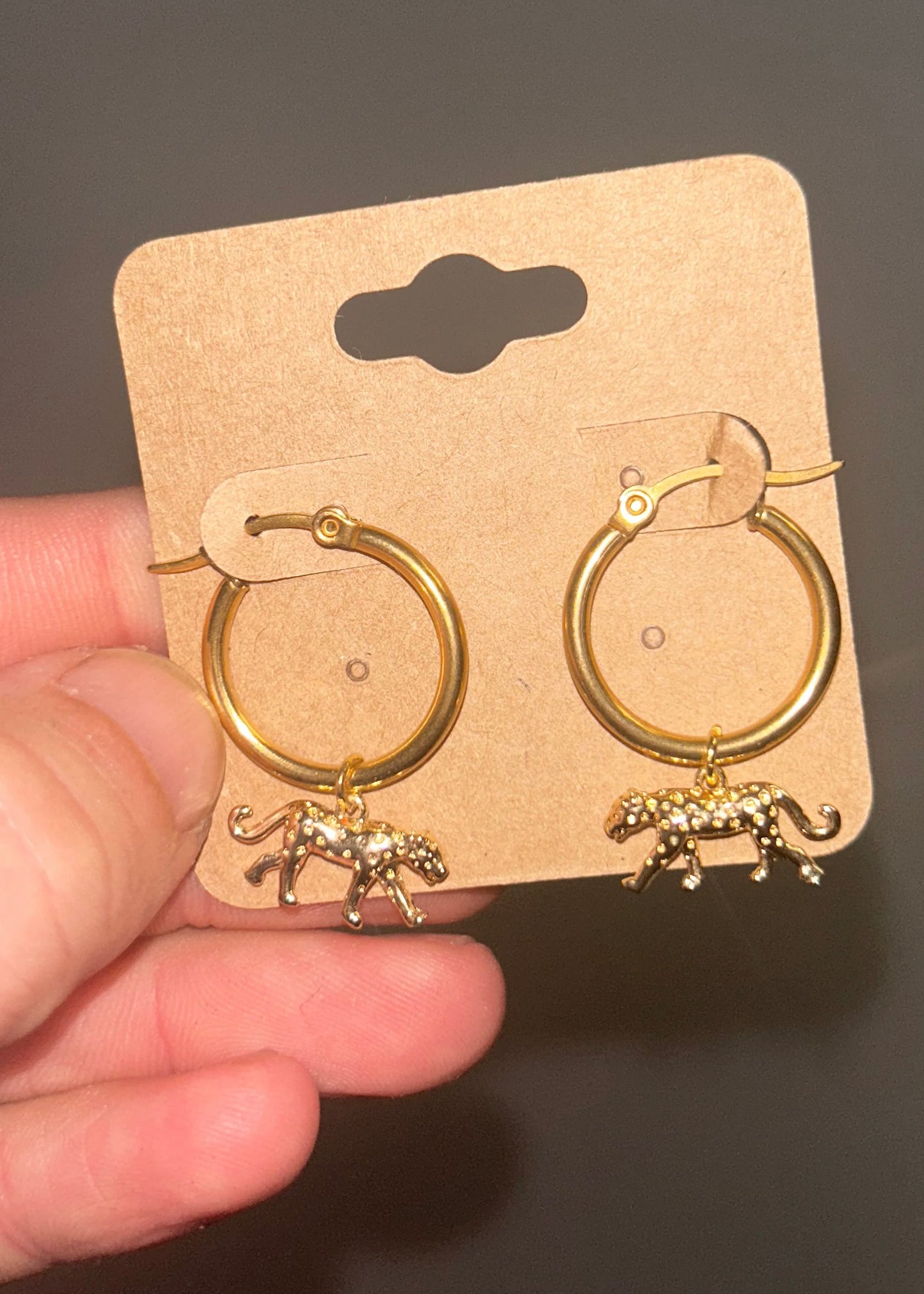 Jaguar Charm Earrings