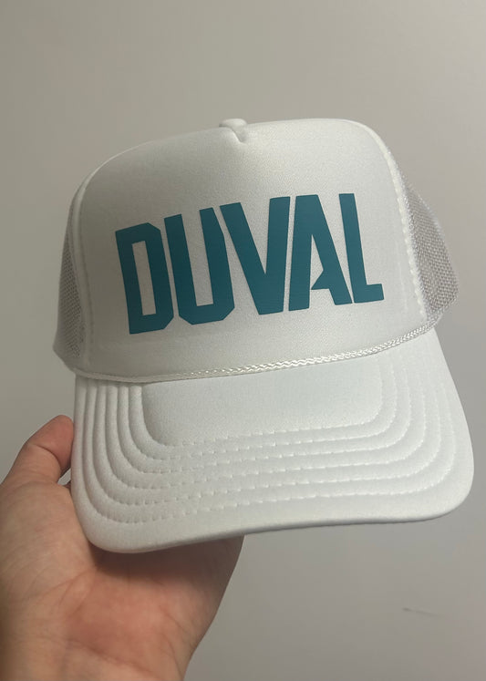 White DUVAL Trucker Hat