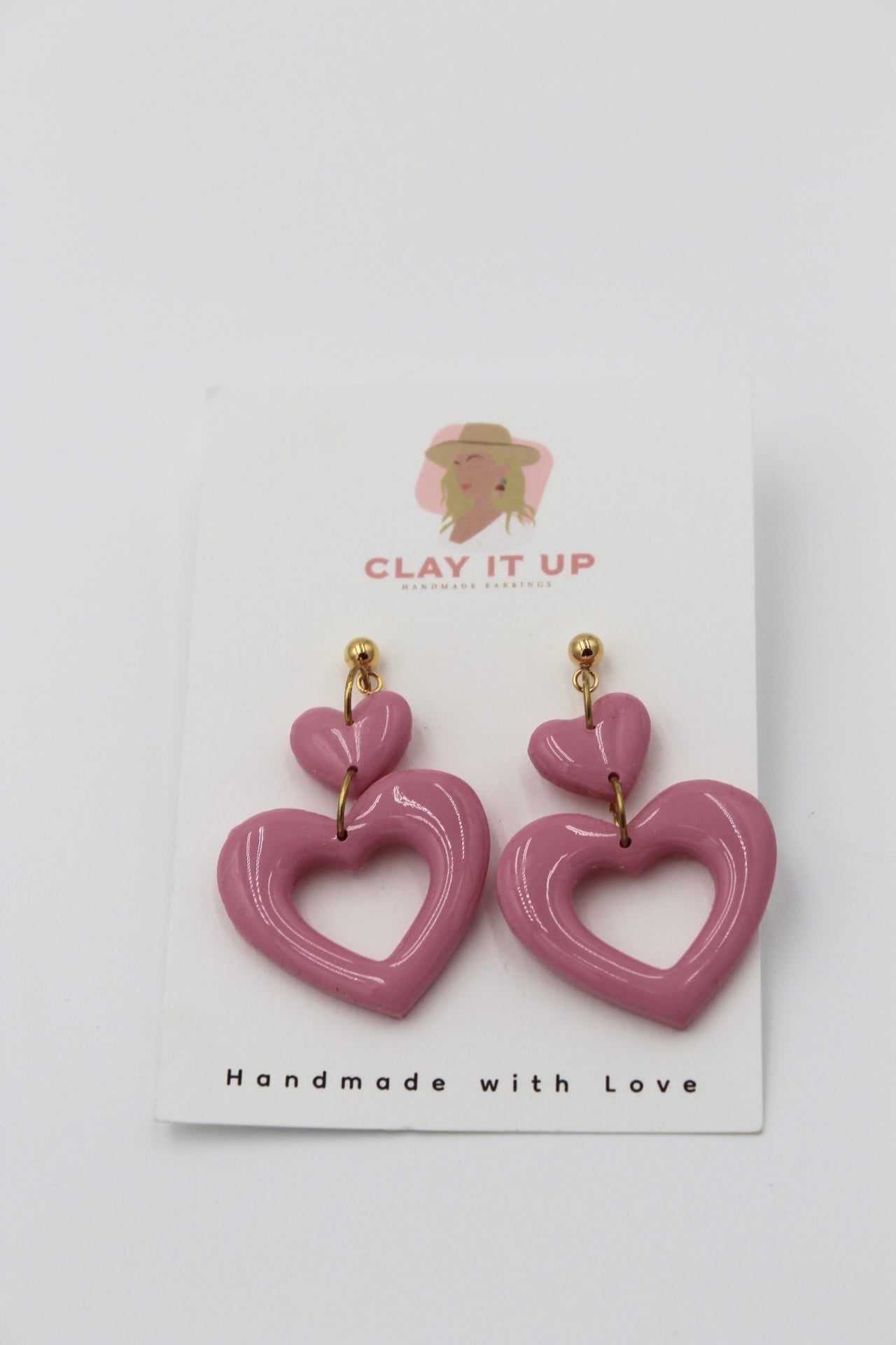 Clay It Up Custom Vday Earrings