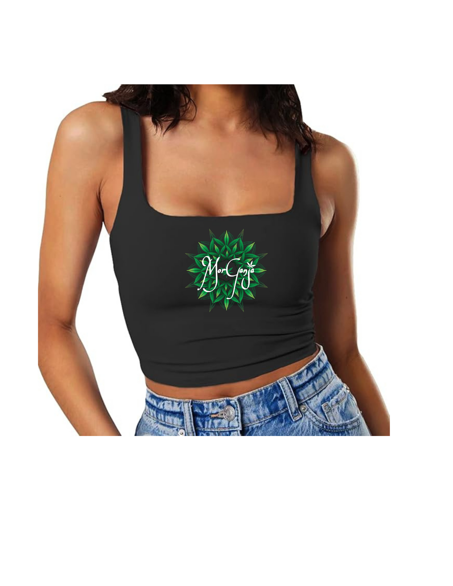 MorGanja Black Crop Top