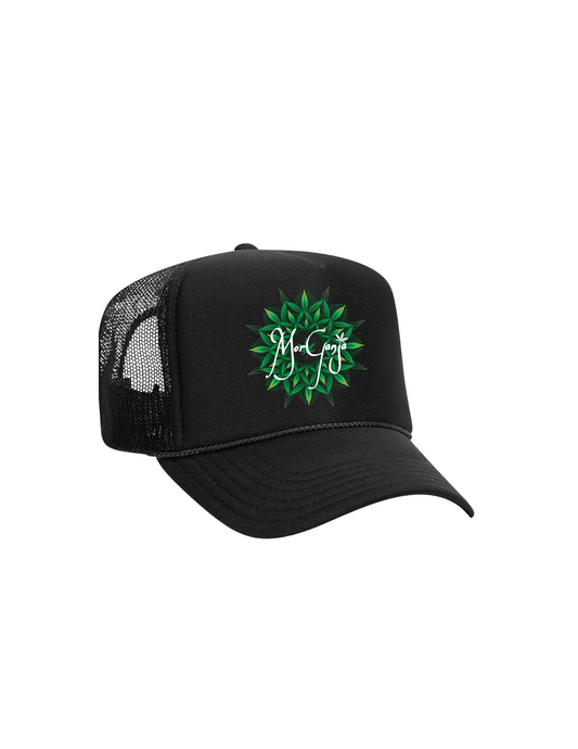 MorGanja Black Trucker Hat